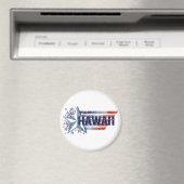  vlag van de VS met Star - Hawaii Magneet (Insitu (Vaatwasser))