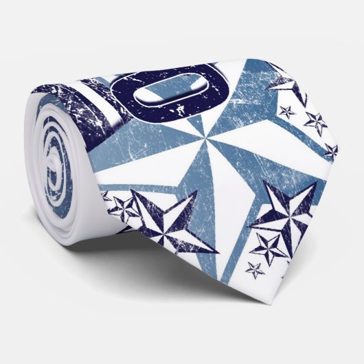  vlag van de VS met Star - Ohio Stropdas (Opgerold)