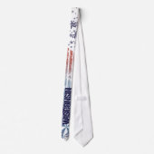  vlag van de VS met Star - Wisconsin Stropdas (Achterkant)