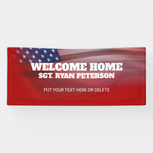 Vlag van de VS Militaire Welkom Thuis Bord Mar Spandoek