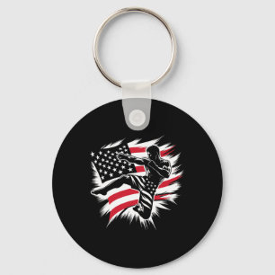 Vlag van de VS MMA Mixed Martial Arts Amerikaanse Sleutelhanger