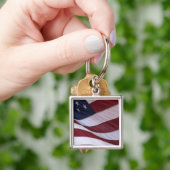 Vlag van de VS, North Carolina, VS Sleutelhanger (Hand)