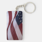Vlag van de VS, North Carolina, VS Sleutelhanger (achterkant)