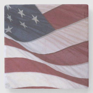 Vlag van de VS, North Carolina, VS Stenen Onderzetter