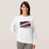 Vlag van de VS, North Carolina, VS T-shirt (Voorkant volledig)