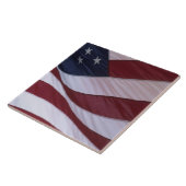 Vlag van de VS, North Carolina, VS Tegeltje (Zijkant)