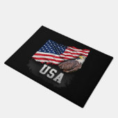 Vlag van de VS op Bald Eagle 4 juli Deurmat (Schuin)