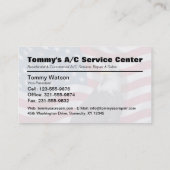 Vlag van de VS op Bald Eagle Visitekaartje (Achterkant)