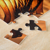 Vlag van de VS op zonsondergang - 8 x 10 - 110 pcs Legpuzzel (Zijkant)