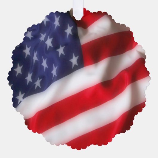 Vlag van de VS Ornament Kaart (Voorkant)