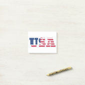 Vlag van de VS  Patriotisch Post-it® Notes (Op bureau)