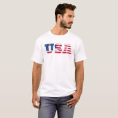 Vlag van de VS Patriotisch T-shirt (Voorkant volledig)