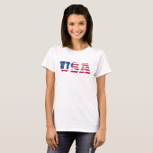 Vlag van de VS Patriotisch T-shirt (Voorkant volledig)