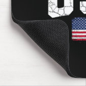 Vlag van de VS Patriottisch 4 juli Amerika Dag van Muismat (Hoek)
