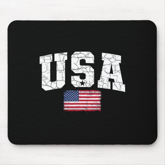 Vlag van de VS Patriottisch 4 juli Amerika Dag van Muismat (Voorkant)