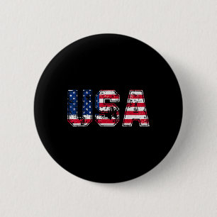 Vlag van de VS Patriottisch 4 juli Amerika Dag van Ronde Button 5,7 Cm