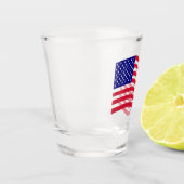 Vlag van de VS Patriottisch ontwerp Shot Glas (Links)