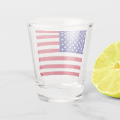 Vlag van de VS Patriottisch ontwerp Shot Glas (Achterkant)