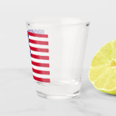 Vlag van de VS Patriottisch ontwerp Shot Glas (Rechts)