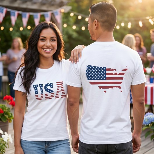 Vlag van de VS Patriottisch T-shirt