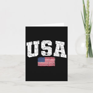 Vlag van de VS Patriottische 4e Juli Amerika Dag V Kaart