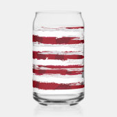 Vlag van de VS Patriottische Amerikaanse Rode Witt Blikvorm Glas (Achterkant)