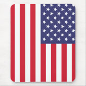 Vlag van de VS Patriottische Amerikaanse Rode Witt Muismat (Voorkant)