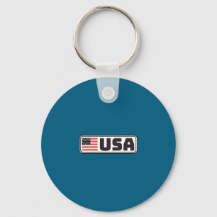 Vlag van de VS Patriottische Amerikanen Trots Sleutelhanger