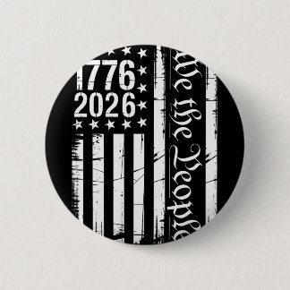 Vlag van de VS Patriottische Geschiedenis 1776 202 Ronde Button 5,7 Cm