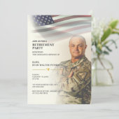 Vlag van de VS | Persoonlijke foto uitnodiging (Staand voorkant)
