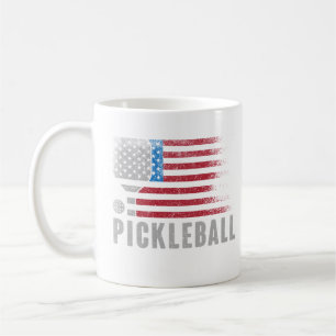 Vlag van de VS Pickleball Fan Beste Cadeau Voor Sp Koffiemok