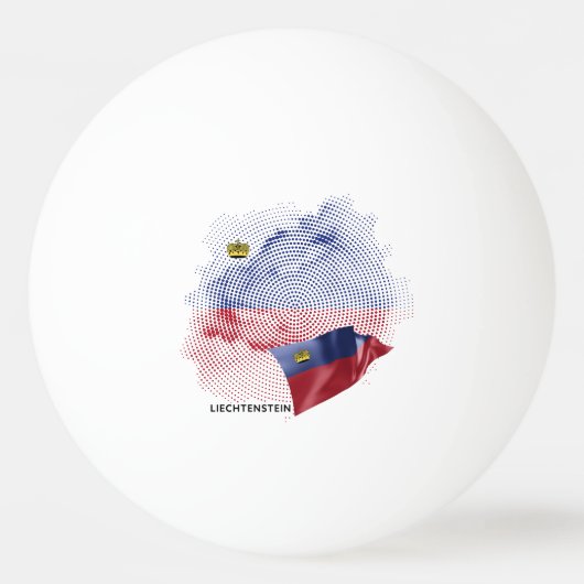Vlag van de VS Pingpongbal (Voorkant)