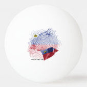 Vlag van de VS Pingpongbal (Achterkant)