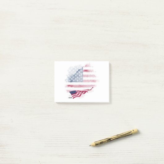 Vlag van de VS Post-it® Notes (Op bureau)