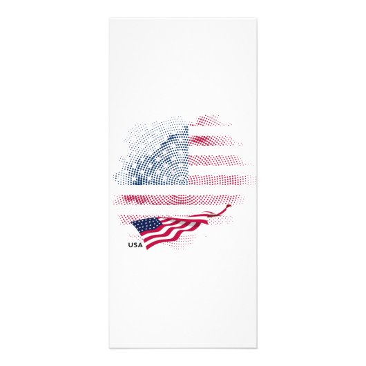 Vlag van de VS Reclamekaart (Voorkant)