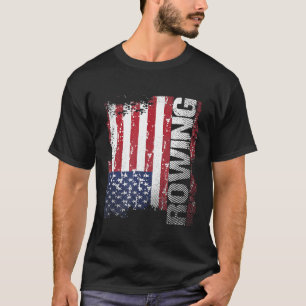Vlag van de VS roeien 1 T-shirt