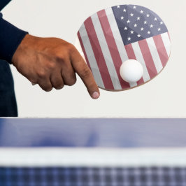 Vlag van de VS Rood Wit Blauw Amerika Geometrisch  Tafeltennisbatje