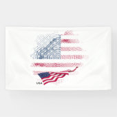 Vlag van de VS Spandoek (Horizontaal)