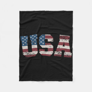 Vlag van de VS sterren en strepen voor patriottisc Fleece Deken