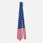 Vlag van de VS Sterren & Strepen Rood Wit en Blauw Stropdas (Voorkant)