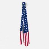 Vlag van de VS Sterren & Strepen Rood Wit en Blauw Stropdas (Achterkant)