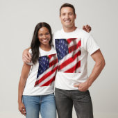 Vlag van de VS T-shirt (Unisex)