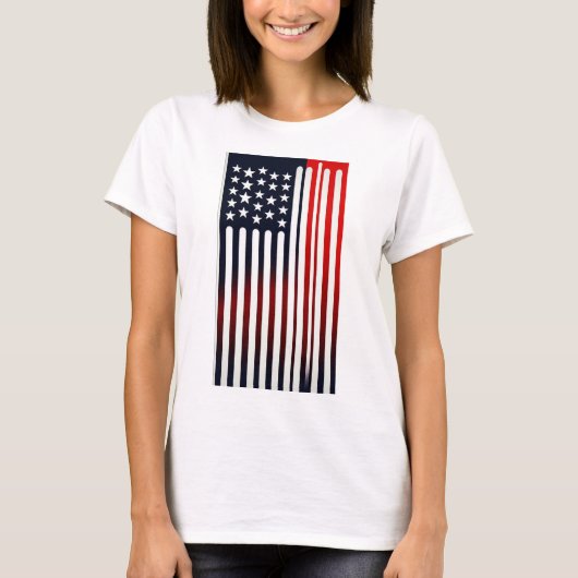 Vlag van de VS T-shirt (Voorkant)