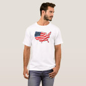 Vlag van de VS T-shirt (Voorkant volledig)