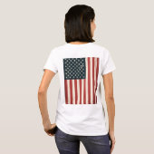 Vlag van de VS T-shirt (Achterkant volledig)