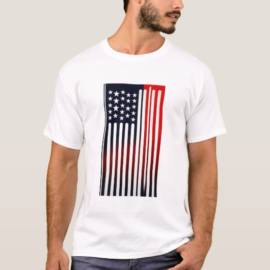 Vlag van de VS T-shirt (Voorkant)