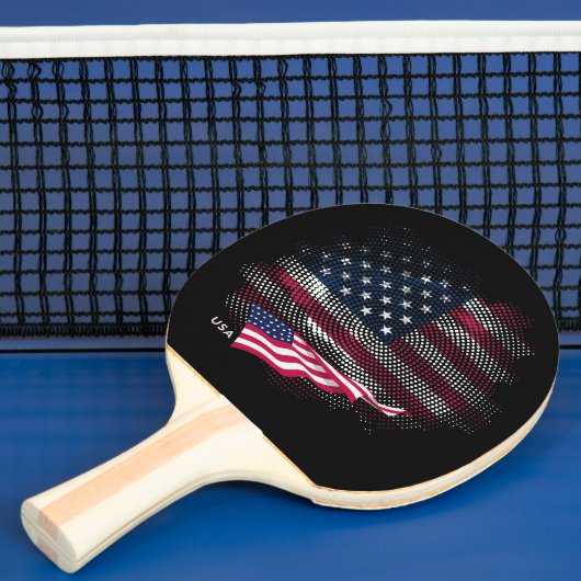 Vlag van de VS Tafeltennisbatje (Insitu)
