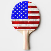Vlag van de VS Tafeltennisbatje (Achterkant)