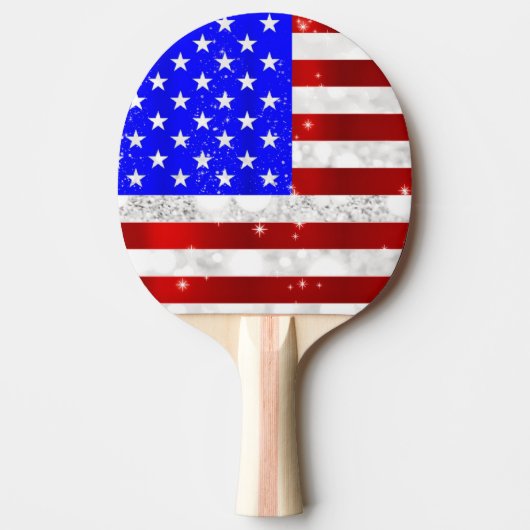 Vlag van de VS Tafeltennisbatje (Voorkant)