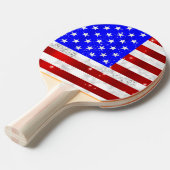 Vlag van de VS Tafeltennisbatje (Voorkant Gekanteld)